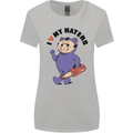 I Love My Haters Funny Halloween Womens Wider Cut T-Shirt Sports Grey