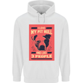 I Love My Pitbull & 3 People Funny Childrens Kids Hoodie White