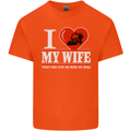 I Love My Wife Motorbike Biker Motorcycle Mens Cotton T-Shirt Tee Top Orange