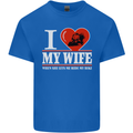I Love My Wife Motorbike Biker Motorcycle Mens Cotton T-Shirt Tee Top Royal Blue