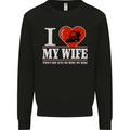 I Love My Wife Motorbike Biker Motorcycle Mens Sweatshirt Jumper Black