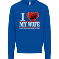 I Love My Wife Motorbike Biker Motorcycle Mens Sweatshirt Jumper Royal Blue