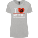 I Love My Wife Motorbike Biker Motorcycle Womens Wider Cut T-Shirt Sports Grey