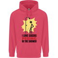 I Love Peeing in the Shower Funny Rude Childrens Kids Hoodie Heliconia