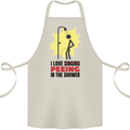 I Love Peeing in the Shower Funny Rude Cotton Apron 100% Organic Natural