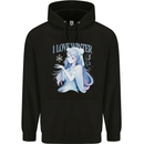 I Love Winter Anime Japanese Text Mens 80% Cotton Hoodie Black