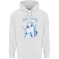I Love Winter Anime Japanese Text Mens 80% Cotton Hoodie White