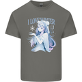 I Love Winter Anime Japanese Text Mens Cotton T-Shirt Tee Top Charcoal