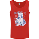 I Love Winter Anime Japanese Text Mens Vest Tank Top Red