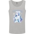 I Love Winter Anime Japanese Text Mens Vest Tank Top Sports Grey