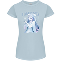 I Love Winter Anime Japanese Text Womens Petite Cut T-Shirt Light Blue