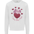 I Love You Alotl Valentines Day Axoloti Kids Sweatshirt Jumper White