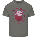I Love You Alotl Valentines Day Axoloti Kids T-Shirt Childrens Charcoal