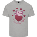I Love You Alotl Valentines Day Axoloti Kids T-Shirt Childrens Sports Grey