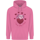 I Love You Alotl Valentines Day Axoloti Mens 80% Cotton Hoodie Azelea