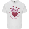 I Love You Alotl Valentines Day Axoloti Mens Cotton T-Shirt Tee Top White