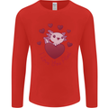 I Love You Alotl Valentines Day Axoloti Mens Long Sleeve T-Shirt Red