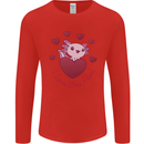 I Love You Alotl Valentines Day Axoloti Mens Long Sleeve T-Shirt Red