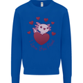 I Love You Alotl Valentines Day Axoloti Mens Sweatshirt Jumper Royal Blue