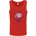 I Love You Alotl Valentines Day Axoloti Mens Vest Tank Top Red