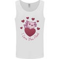 I Love You Alotl Valentines Day Axoloti Mens Vest Tank Top White