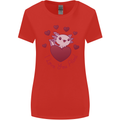 I Love You Alotl Valentines Day Axoloti Womens Wider Cut T-Shirt Red