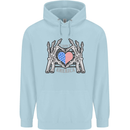 I Love You America 4th of July USA Flag Childrens Kids Hoodie Light Blue