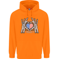 I Love You America 4th of July USA Flag Childrens Kids Hoodie Orange