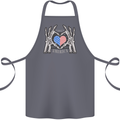 I Love You America 4th of July USA Flag Cotton Apron 100% Organic Steel