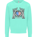 I Love You America 4th of July USA Flag Kids Sweatshirt Jumper Peppermint