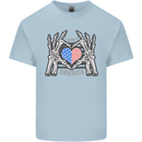 I Love You America 4th of July USA Flag Kids T-Shirt Childrens Light Blue