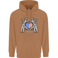 I Love You America 4th of July USA Flag Mens 80% Cotton Hoodie Caramel Latte