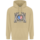 I Love You America 4th of July USA Flag Mens 80% Cotton Hoodie Sand