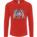 I Love You America 4th of July USA Flag Mens Long Sleeve T-Shirt Red