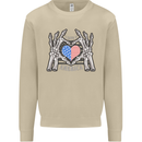 I Love You America 4th of July USA Flag Mens Sweatshirt Jumper Sand