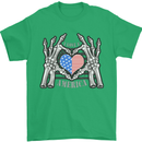 I Love You America 4th of July USA Flag Mens T-Shirt Cotton Gildan Irish Green