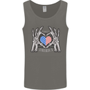 I Love You America 4th of July USA Flag Mens Vest Tank Top Charcoal