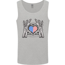 I Love You America 4th of July USA Flag Mens Vest Tank Top Sports Grey