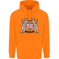 I Love You Great Britain Union Jack Flag UK Childrens Kids Hoodie Orange