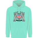 I Love You Great Britain Union Jack Flag UK Childrens Kids Hoodie Peppermint