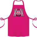 I Love You Great Britain Union Jack Flag UK Cotton Apron 100% Organic Pink