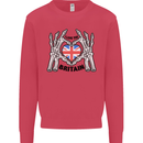 I Love You Great Britain Union Jack Flag UK Kids Sweatshirt Jumper Heliconia