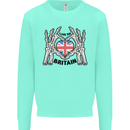 I Love You Great Britain Union Jack Flag UK Kids Sweatshirt Jumper Peppermint