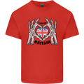 I Love You Great Britain Union Jack Flag UK Kids T-Shirt Childrens Red