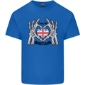 I Love You Great Britain Union Jack Flag UK Kids T-Shirt Childrens Royal Blue