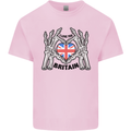 I Love You Great Britain Union Jack Flag UK Mens Cotton T-Shirt Tee Top Light Pink