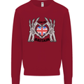 I Love You Great Britain Union Jack Flag UK Mens Sweatshirt Jumper Red