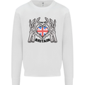I Love You Great Britain Union Jack Flag UK Mens Sweatshirt Jumper White
