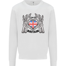 I Love You Great Britain Union Jack Flag UK Mens Sweatshirt Jumper White
