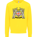 I Love You Great Britain Union Jack Flag UK Mens Sweatshirt Jumper Yellow
